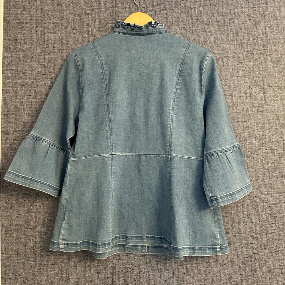 Denim Cinched Waste denim Shirt - Studio Park - Picture 5 of 5
